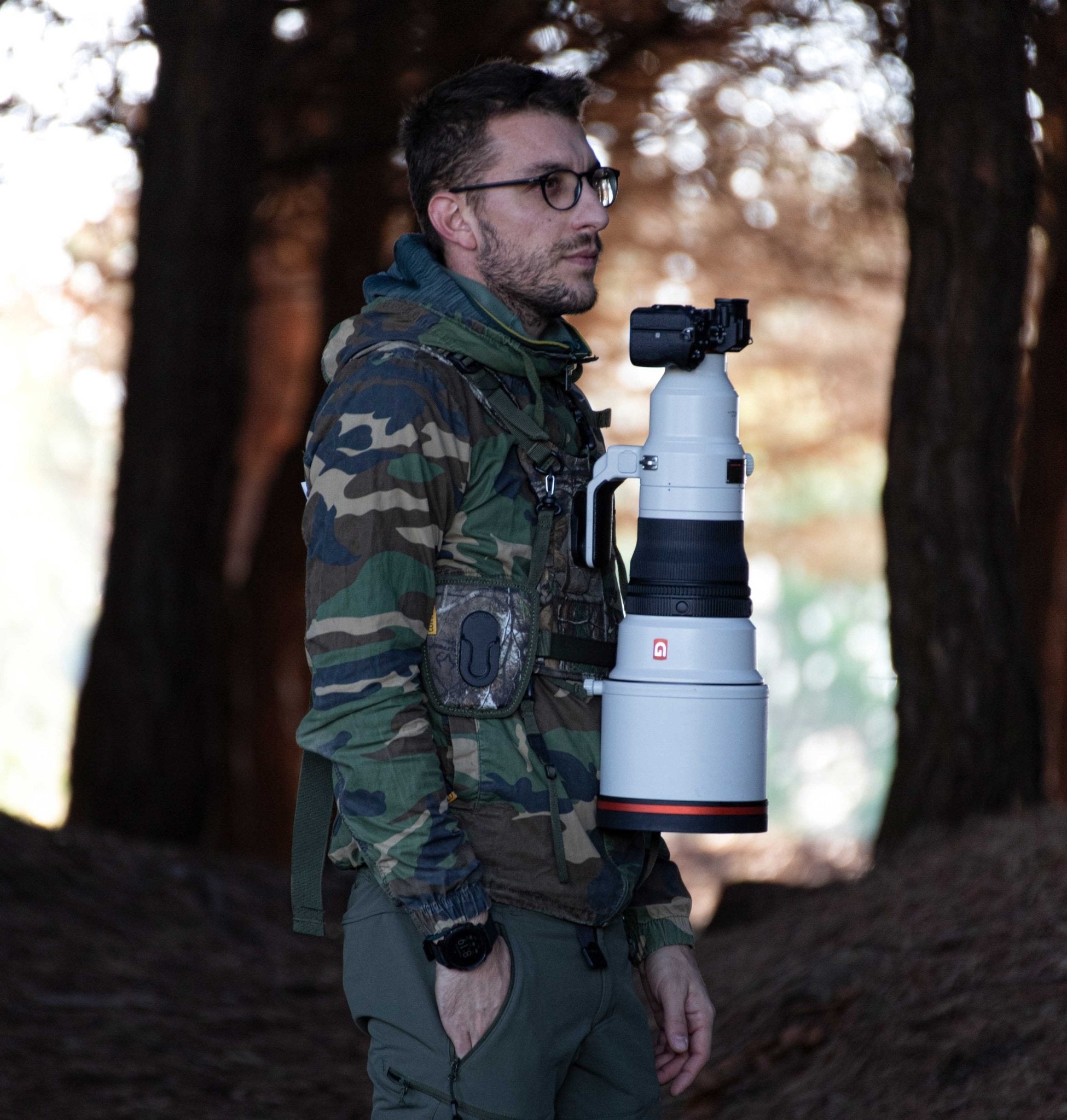 CCS G3 CAMO Binocular & Camera Harness - Cotton Camera Carrying Systems