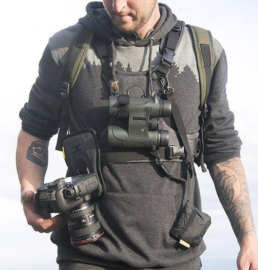 CCS G3 GREY Binocular & Camera Harness - Cotton Camera Carrying Systems