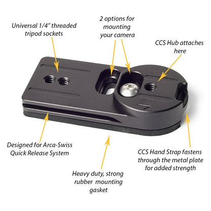CCS Universal Tripod Adapter Plate Camera Carrying System - Cotton Camera Carrying Systems